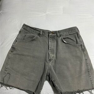 Wrangler Gray Denim Cutoff Shorts